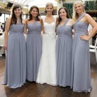 Grey bridesmaid dresses