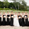 Black long bridesmaid dresses