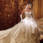 Cathedral train wedding gowns