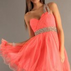 Coral homecoming dresses