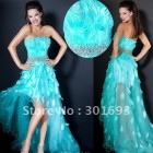 Feather prom dresses