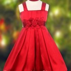 Girls red party dresses