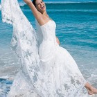 Hawaiian beach wedding dress