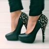 Heels with spikes