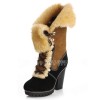 High heel winter boots