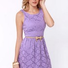 Lavender lace dress