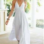 Long white summer dresses