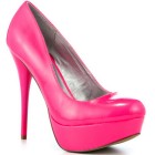 Neon pink heels