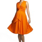 Orange maternity dress