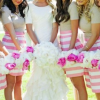 Printed bridesmaid dresses