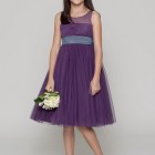 Purple junior bridesmaid dresses