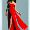 Red dress long