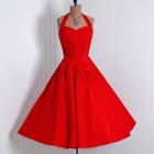 Red vintage dress