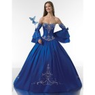 Royal blue ball gowns