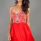 Short red formal dresses