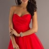 Short red prom dress