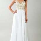 Simple white dresses