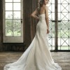 Strapless lace wedding dress