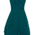Teal lace dress