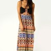 Tribal print maxi dress