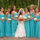 Turquoise bridesmaids dresses