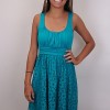 Turquoise lace dress