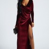 Velvet maxi dresses