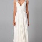 White designer dress