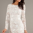 White lace dress short
