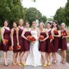 Wine bridesmaid dresses