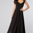 Long black prom dress