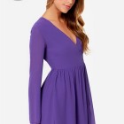 Purple long sleeve dress
