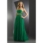 Green long dresses