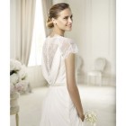 Lace chiffon wedding dress