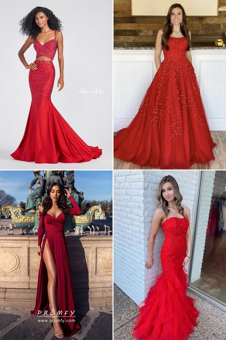 2023 red prom dresses