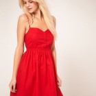 Summer red dress