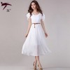White long casual dresses