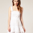 Womens white summer dress