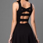 A short black dress