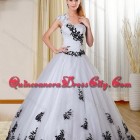 Black and white quinceanera dresses