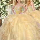 Champagne quinceanera dresses