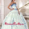 Quinceanera dresses blue and white
