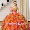 Quinceanera dresses gold and pink
