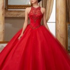 Red sweet 15 dresses