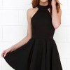 Short simple black dress