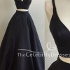 Simple black gown
