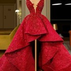 2021 red prom dresses