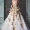 Gold wedding dress