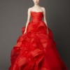 Red wedding dresses vera wang