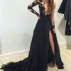 2017 black prom dresses